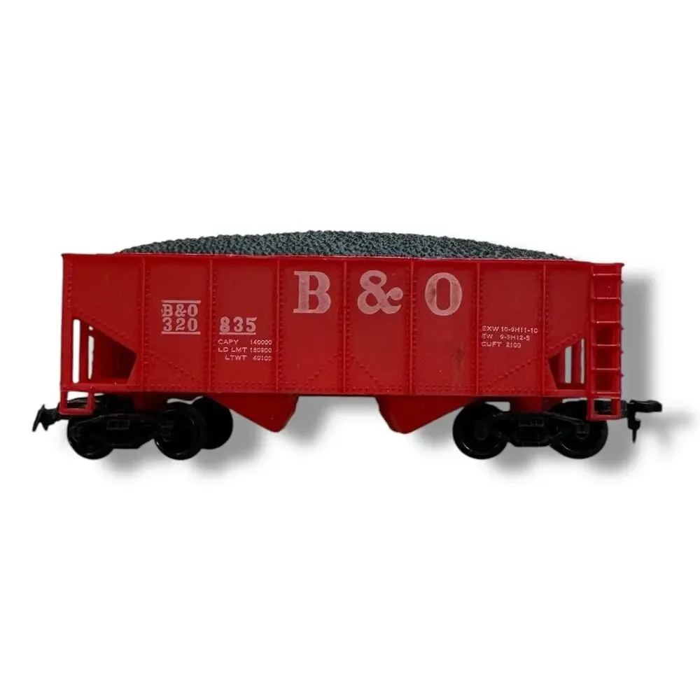 B&O Red Model Train Car